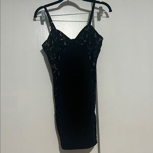 Kimchi Blue Black Lace Slip Dress